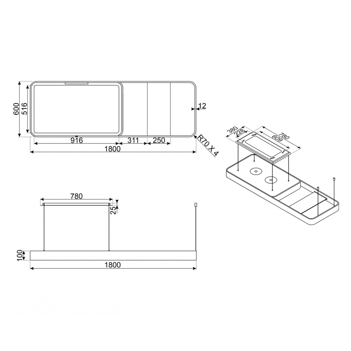 Smeg Ksls18X Ostrvski Aspirator