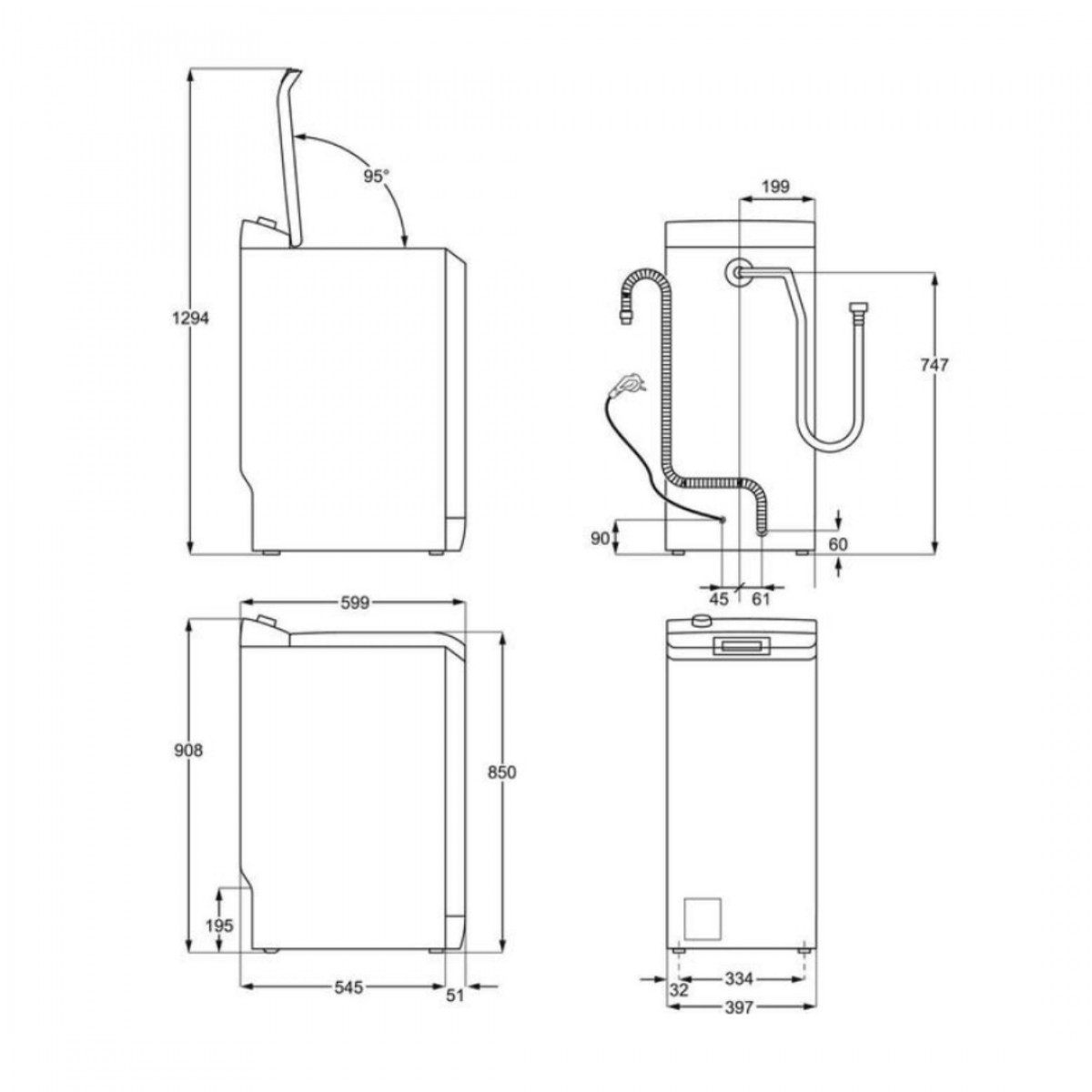 Aeg Ltr8E373E Mašina Za Pranje Veša Sa Gornjim Punjenjem