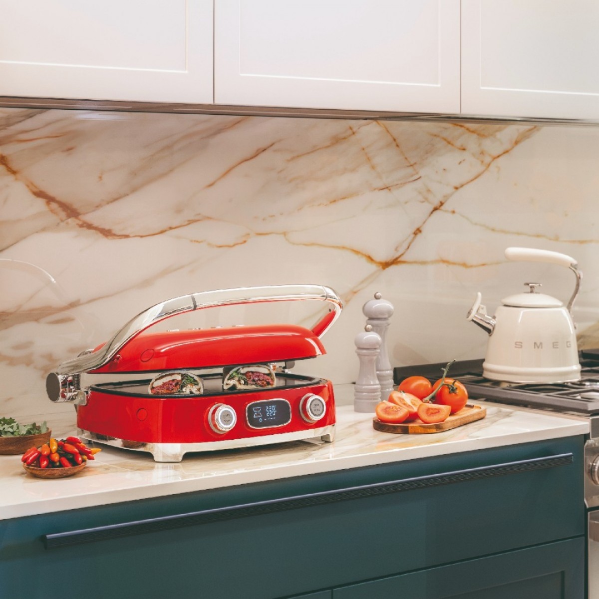 Smeg Mgf01Rdeu Grill Smeg Mgf01Rdeu Grill