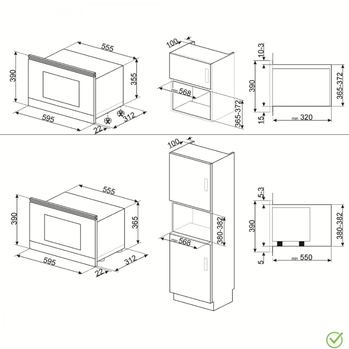 Smeg Mp722Ao Ugradna Mikrotalasna Rerna Smeg Mp722Ao Ugradna Mikrotalasna Rerna