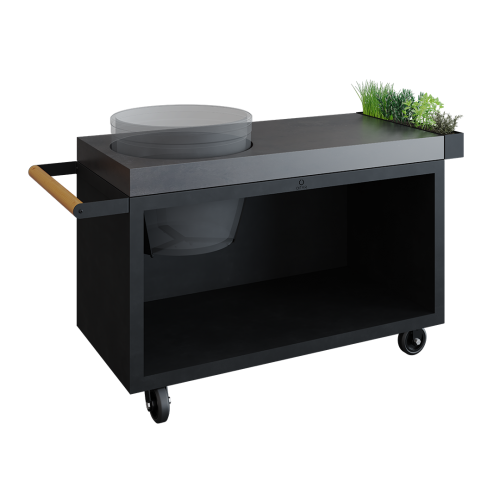 OFYR  Kamado Table Black 135 PRO Concrete BGE pult za big green egg kamado roštilj OFYR  Kamado Table Black 135 PRO Concrete BGE pult za big green egg kamado roštilj
