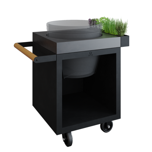 OFYR  Kamado Table Black 65 PRO Concrete BGE pult za big green egg kamado roštilj OFYR  Kamado Table Black 65 PRO Concrete BGE pult za big green egg kamado roštilj