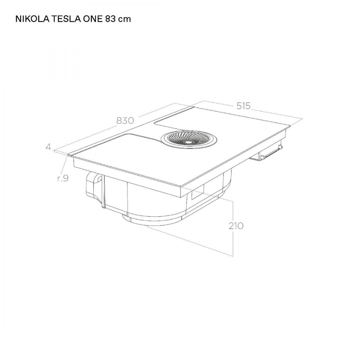 Elica Nikolatesla One Evo Bl/A/83