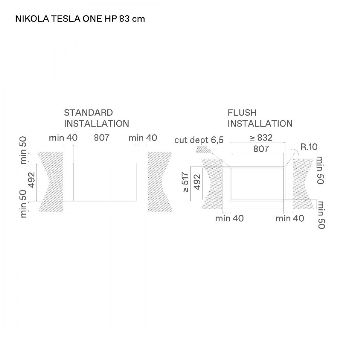 Elica Nikolatesla One Hp Evo Bl/A/83