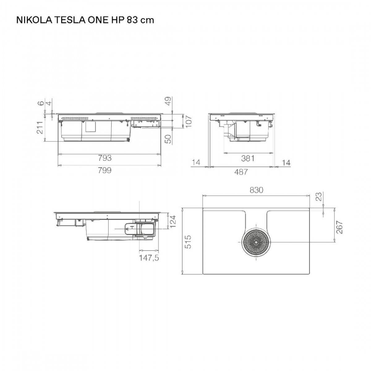 Elica Nikolatesla One Hp Evo Bl/A/83