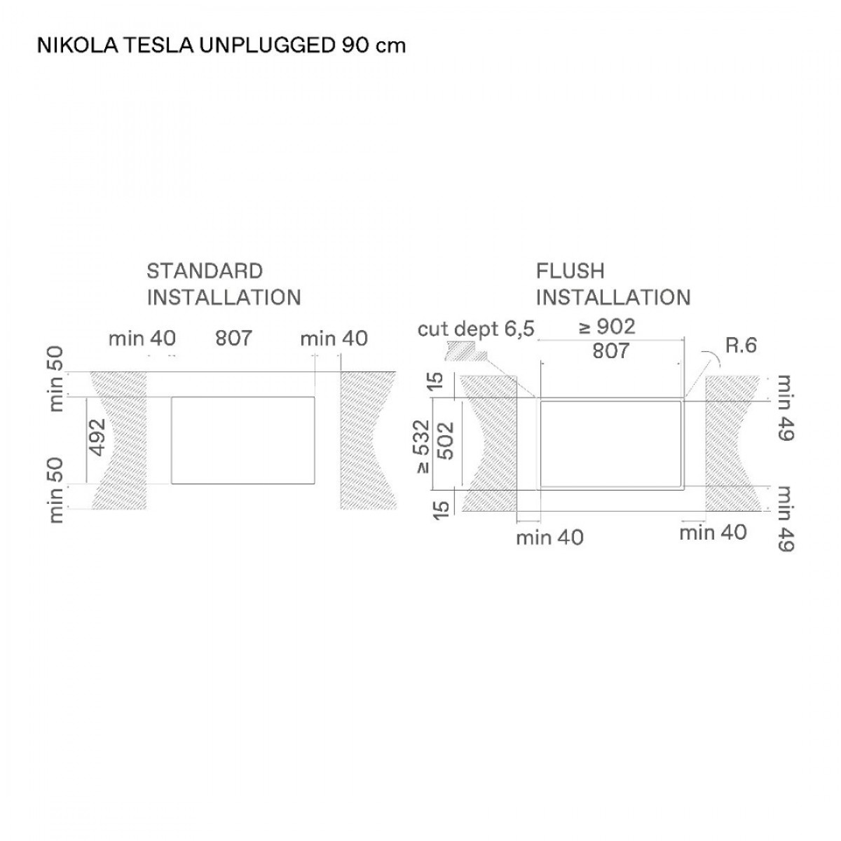Elica Nikolatesla Unplugged Evo Bl/A/90