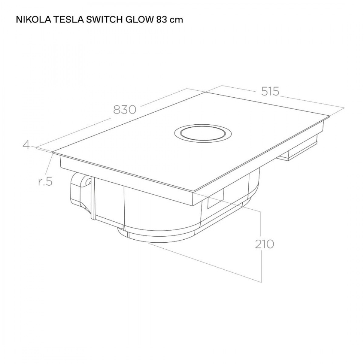 Elica Nikolatesla Switch Glow Evo Bl/A/83