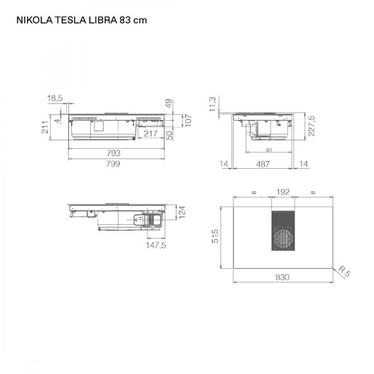 Elica Nikolatesla Libra Evo Bl/A/83
