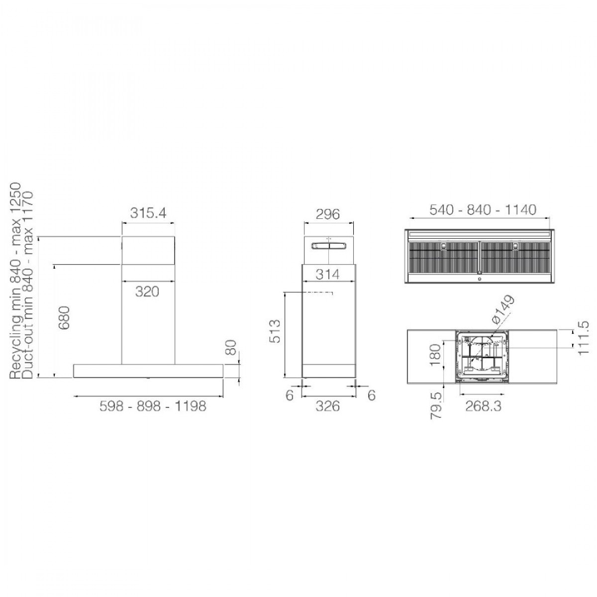 Elica Haiku Dry Isl @  Blro/A/120X32