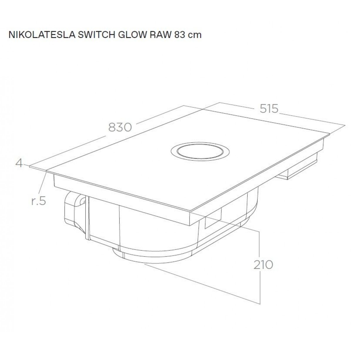 Elica Nikolatesla Switch Glow Raw Br/A/83