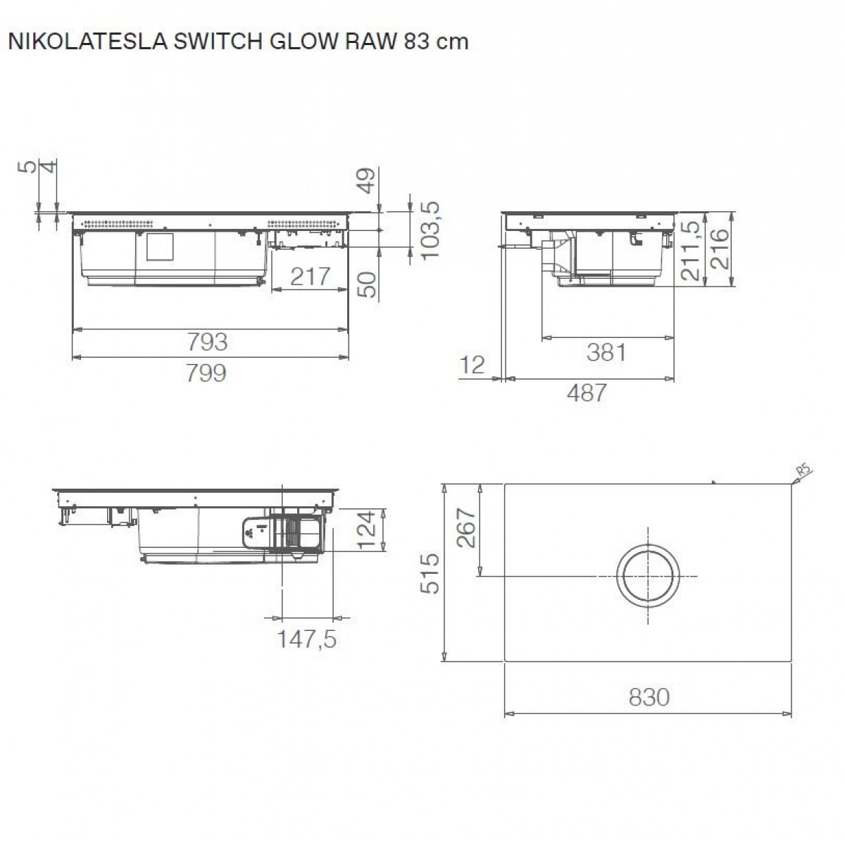 Elica Nikolatesla Switch Glow Raw Br/A/83