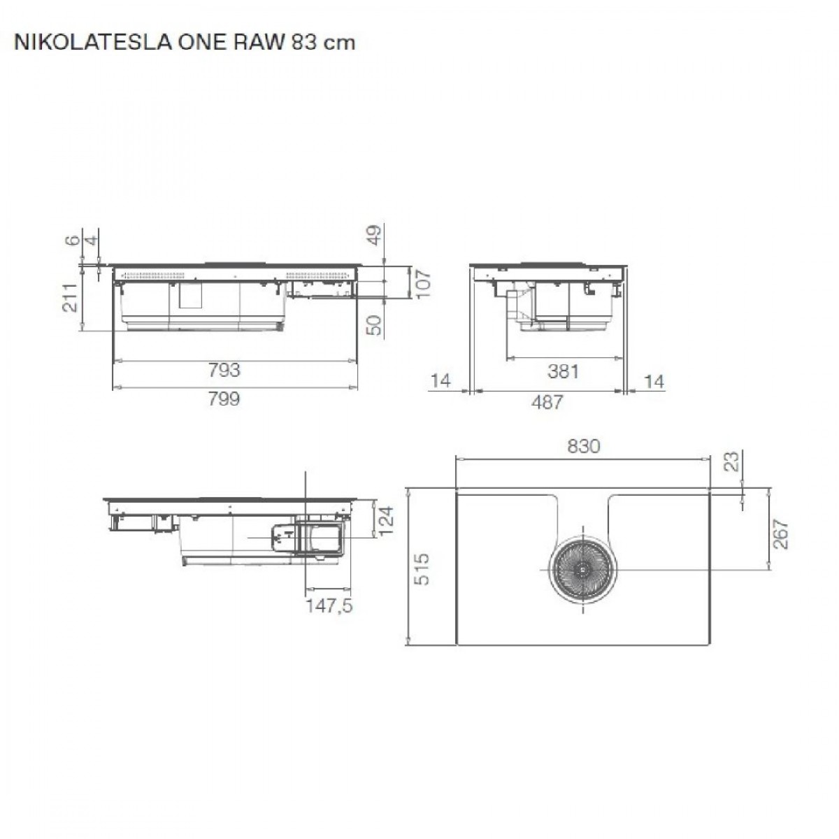 Elica Nikolatesla One Raw Br/A/83