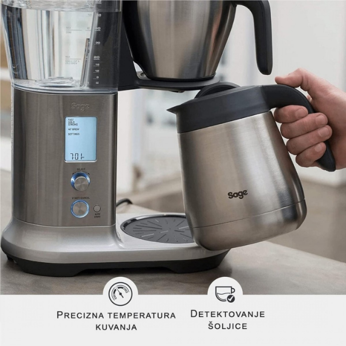 Sage Sdc450Bss Precision Brewer® Thermal