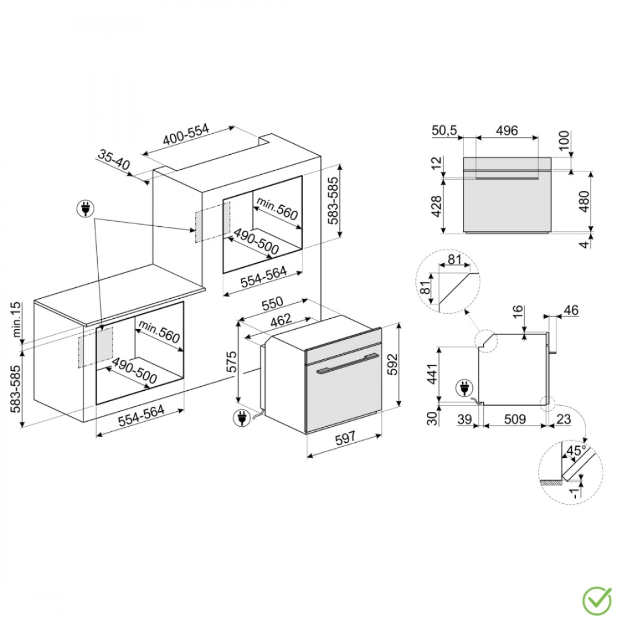 Smeg Sfp6101Tb3 Ugradna Pirolitička Rerna Smeg Sfp6101Tb3 Ugradna Pirolitička Rerna