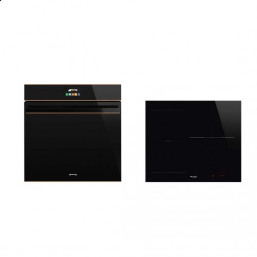 Smeg set ugradna rerna sa pirolitičkim čišćenjem i indukciona ploča za kuvanje Smeg set ugradna rerna sa pirolitičkim čišćenjem i indukciona ploča za kuvanje