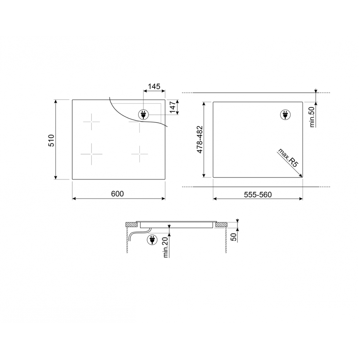 Smeg Si1M24644D Indukciona Ploča Za Kuvanje
