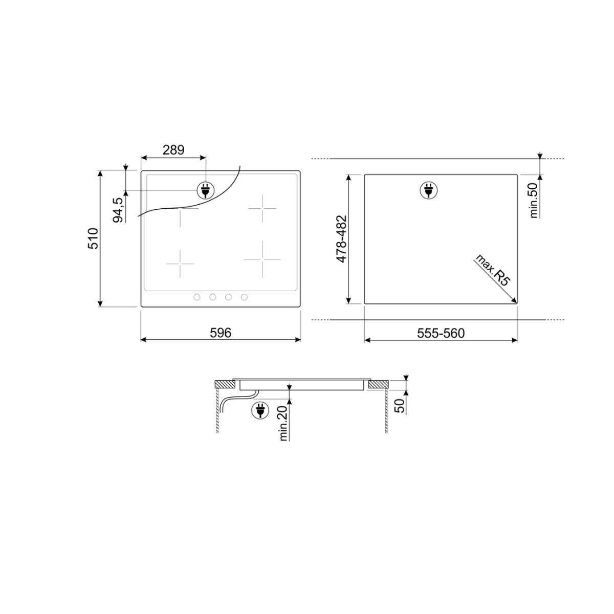 Smeg Si964Nm Indukciona Ploča Za Kuvanje