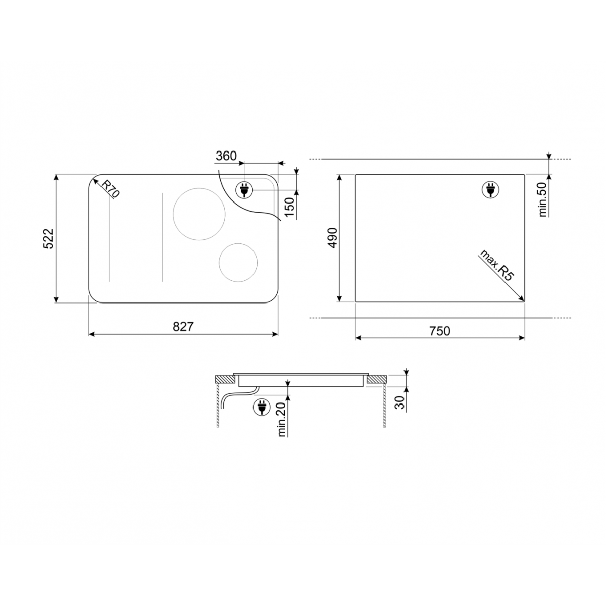 Smeg Sisl7844X Indukciona Ploča Za Kuvanje