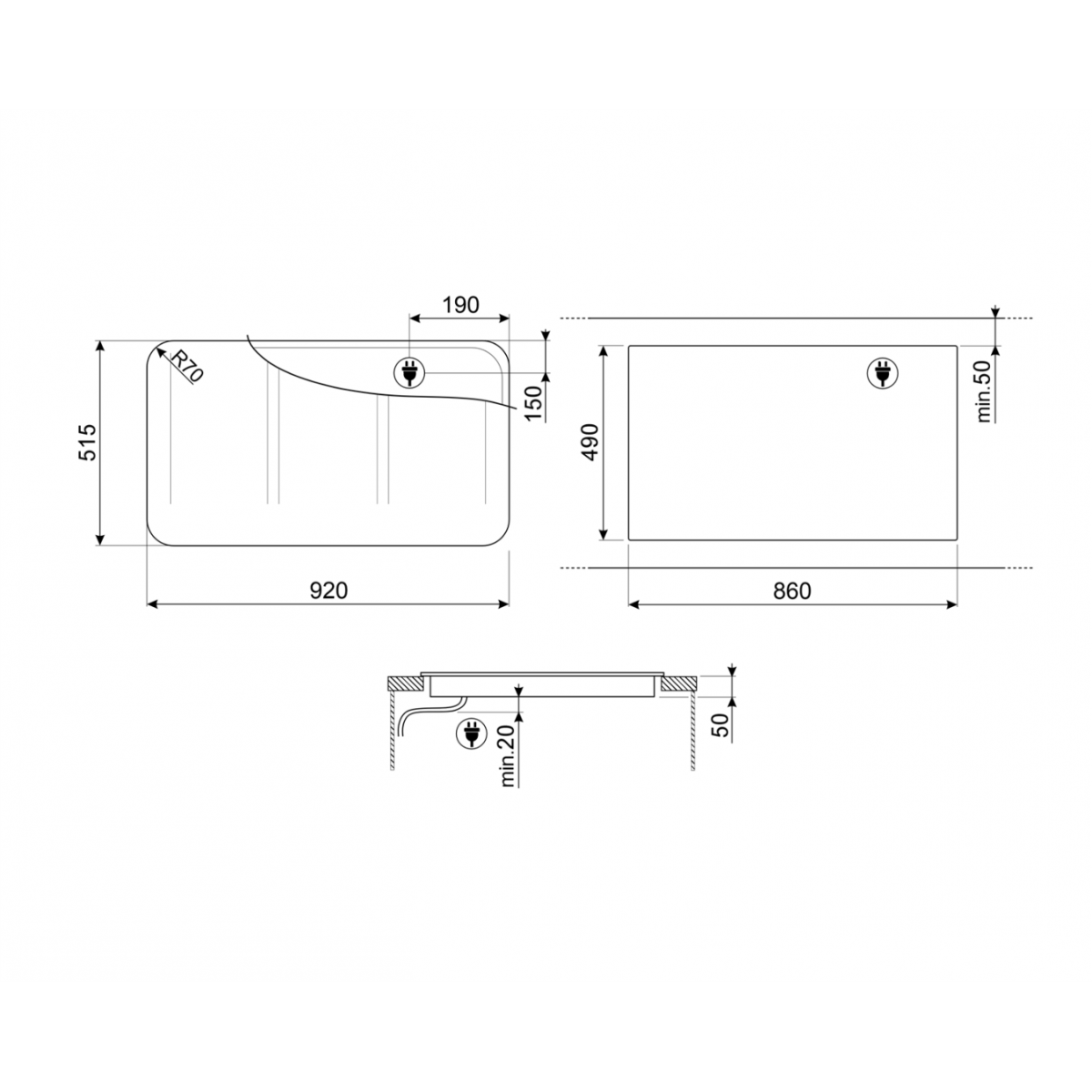 Smeg Sisl7964 Indukciona Ploča Za Kuvanje