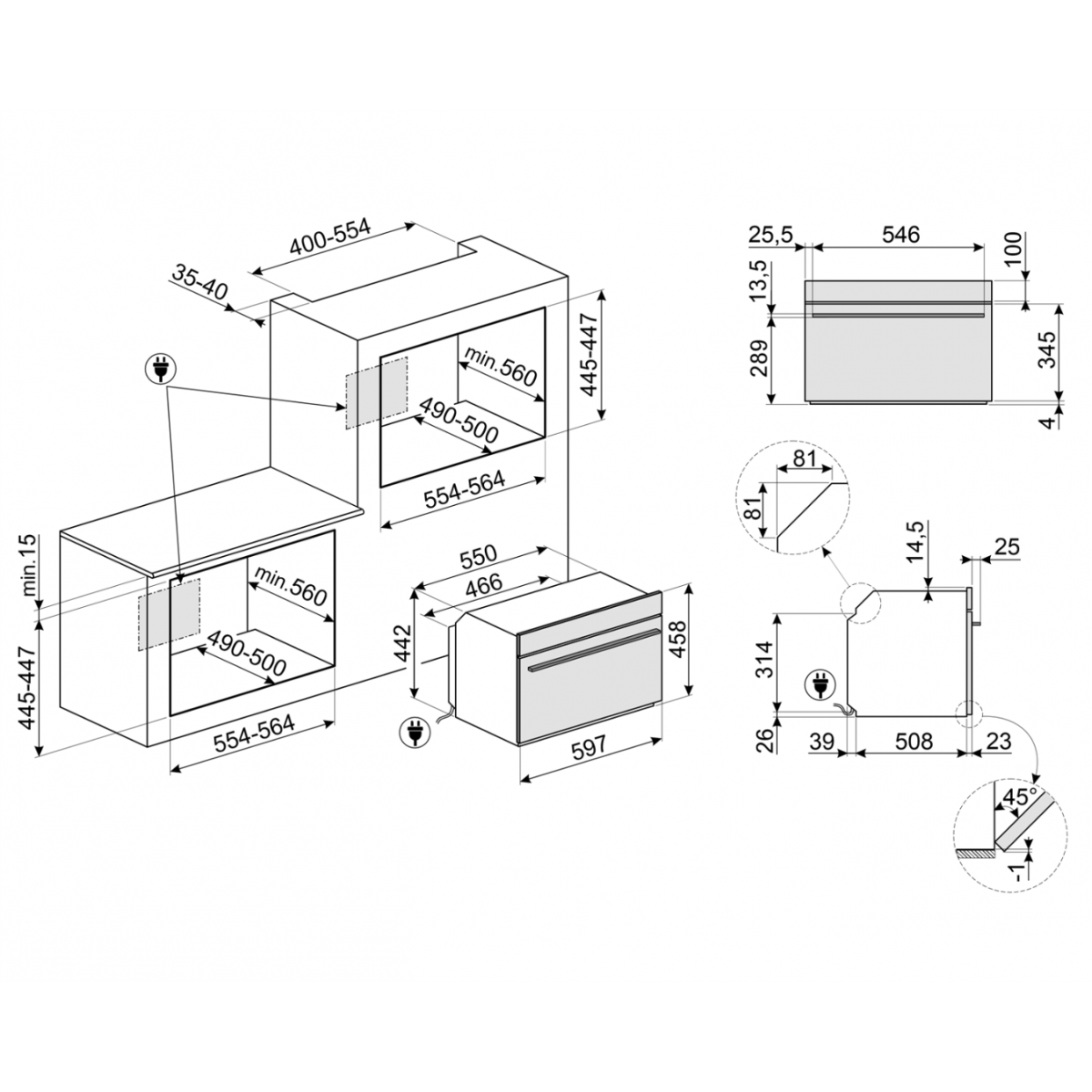 Smeg So4106Wapb3 Kombinovana Rerna Sa Mikrotalasima