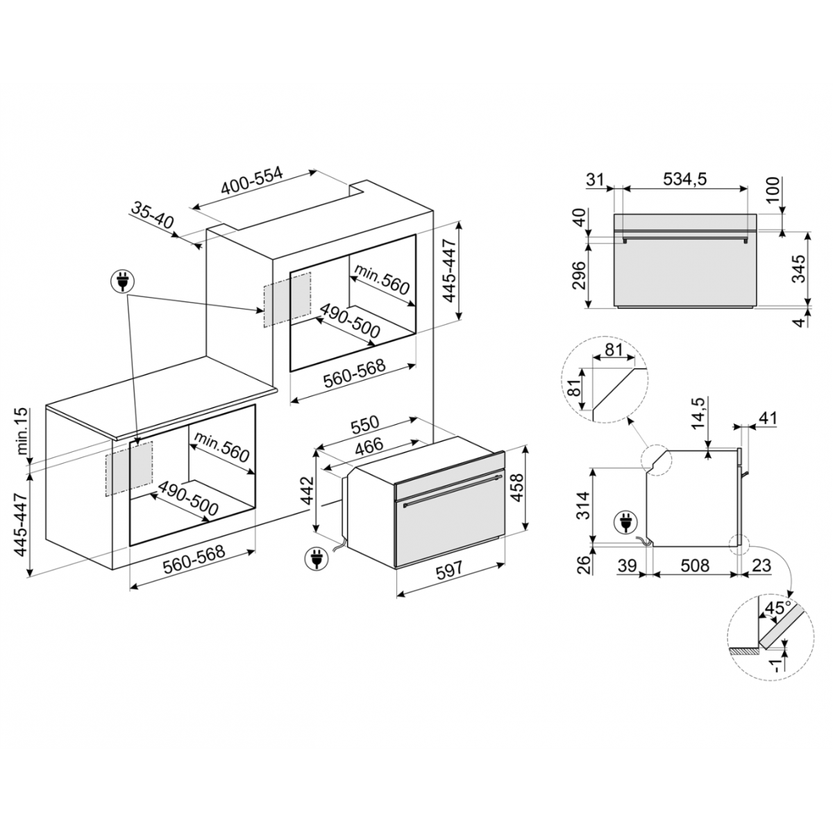 Smeg So4301M0N Kombinovana Rerna Sa Mikrotalasima Smeg So4301M0N Kombinovana Rerna Sa Mikrotalasima