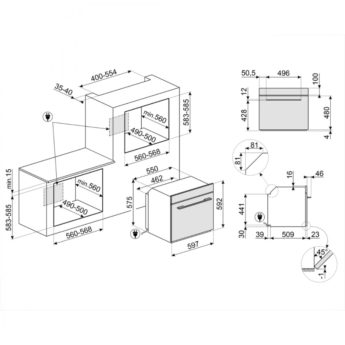 Smeg So6102M2G Ugradna Rerna Kombinovana Sa Mikrotalasima