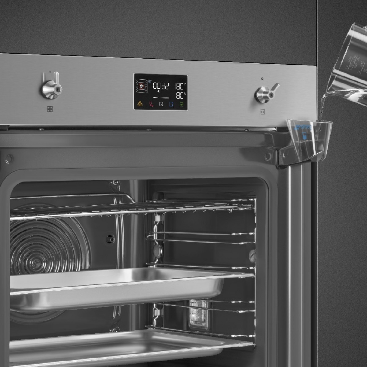 Smeg So6302S3Px Ugradna Pirolitička Rerna Sa Dodatkom Pare