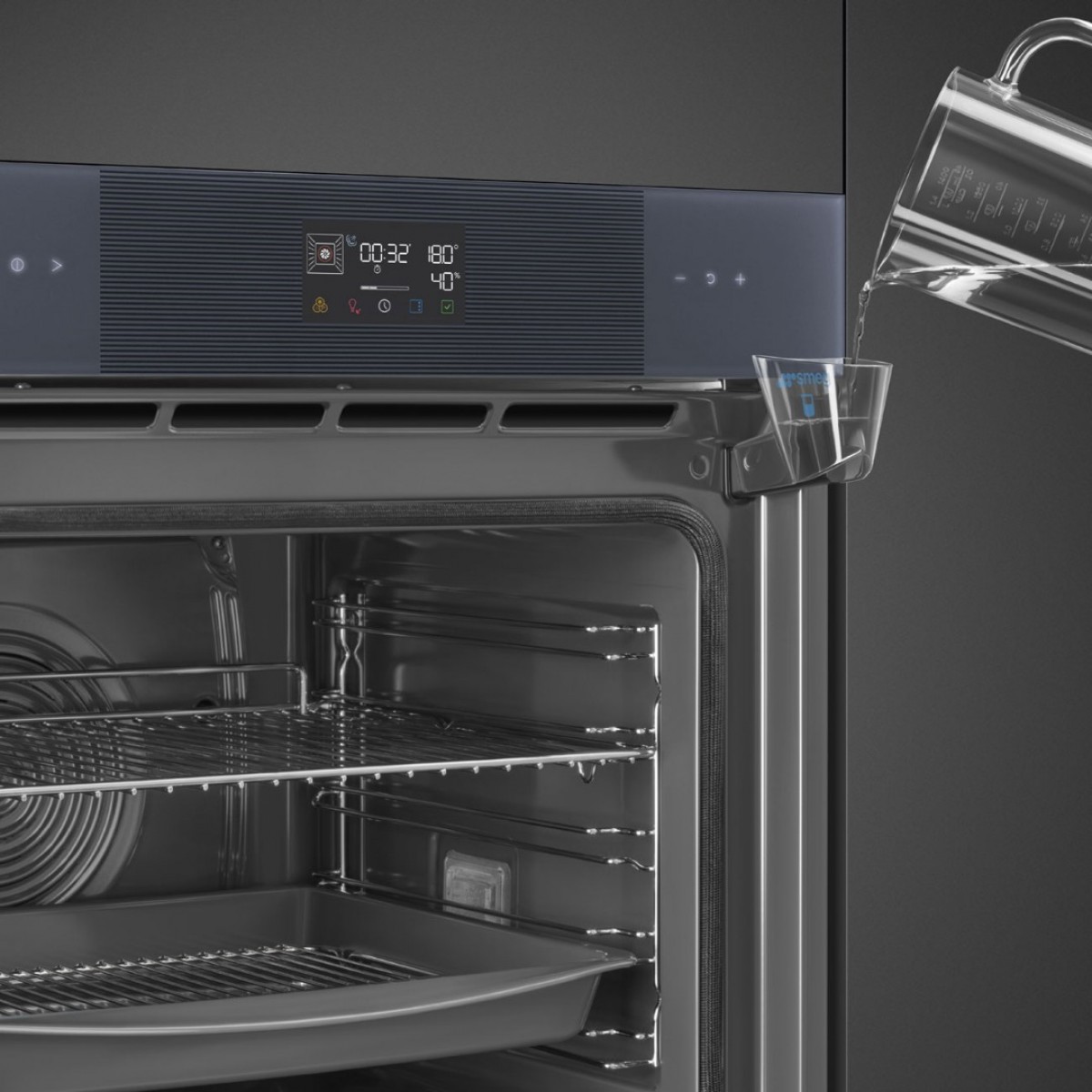 Smeg Sop6102S2Pg Ugradna Pirolitička Rerna Sa Dodatkom Pare