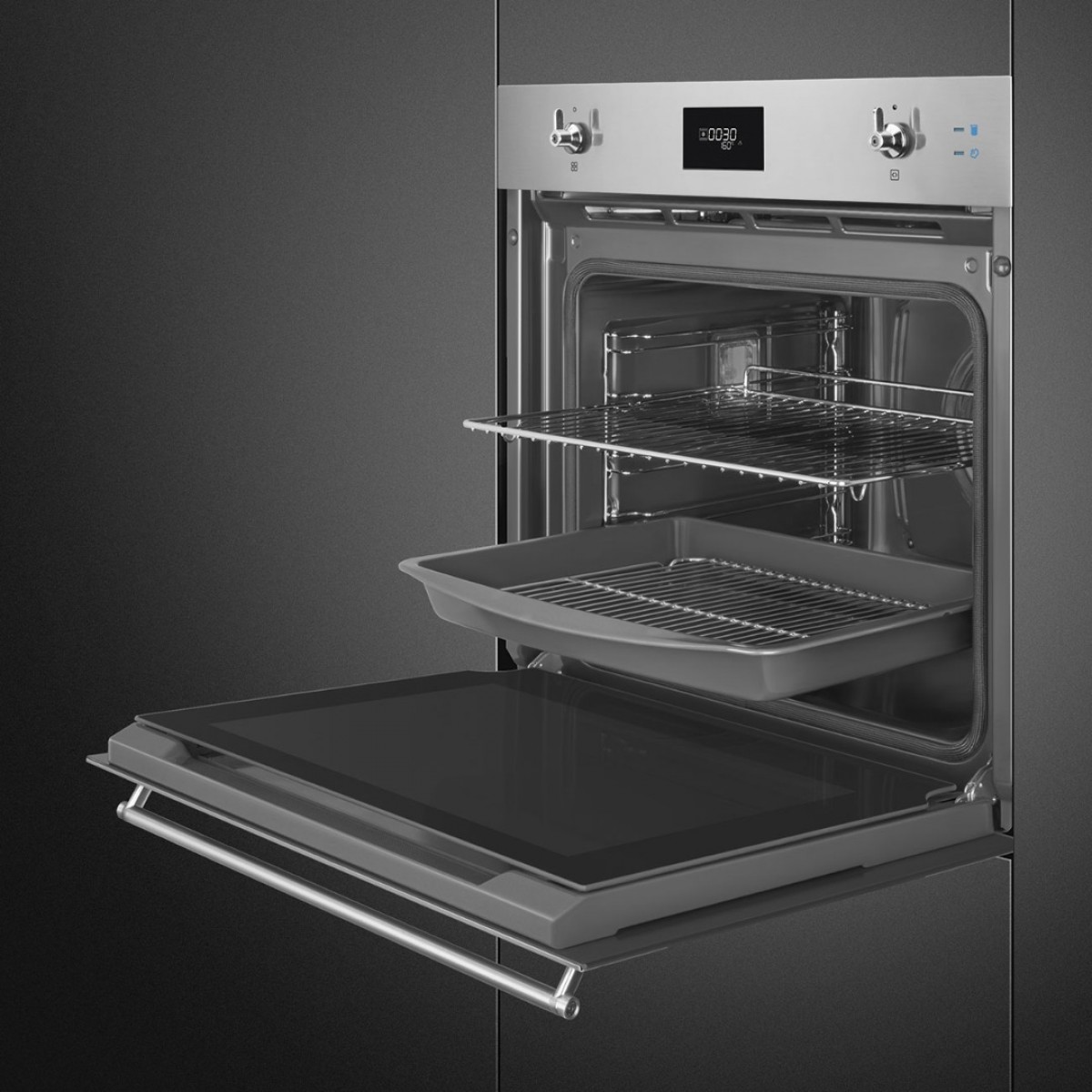 Smeg Sop6301S2X Ugradna Pirolitička Rerna Sa Dodatkom Pare