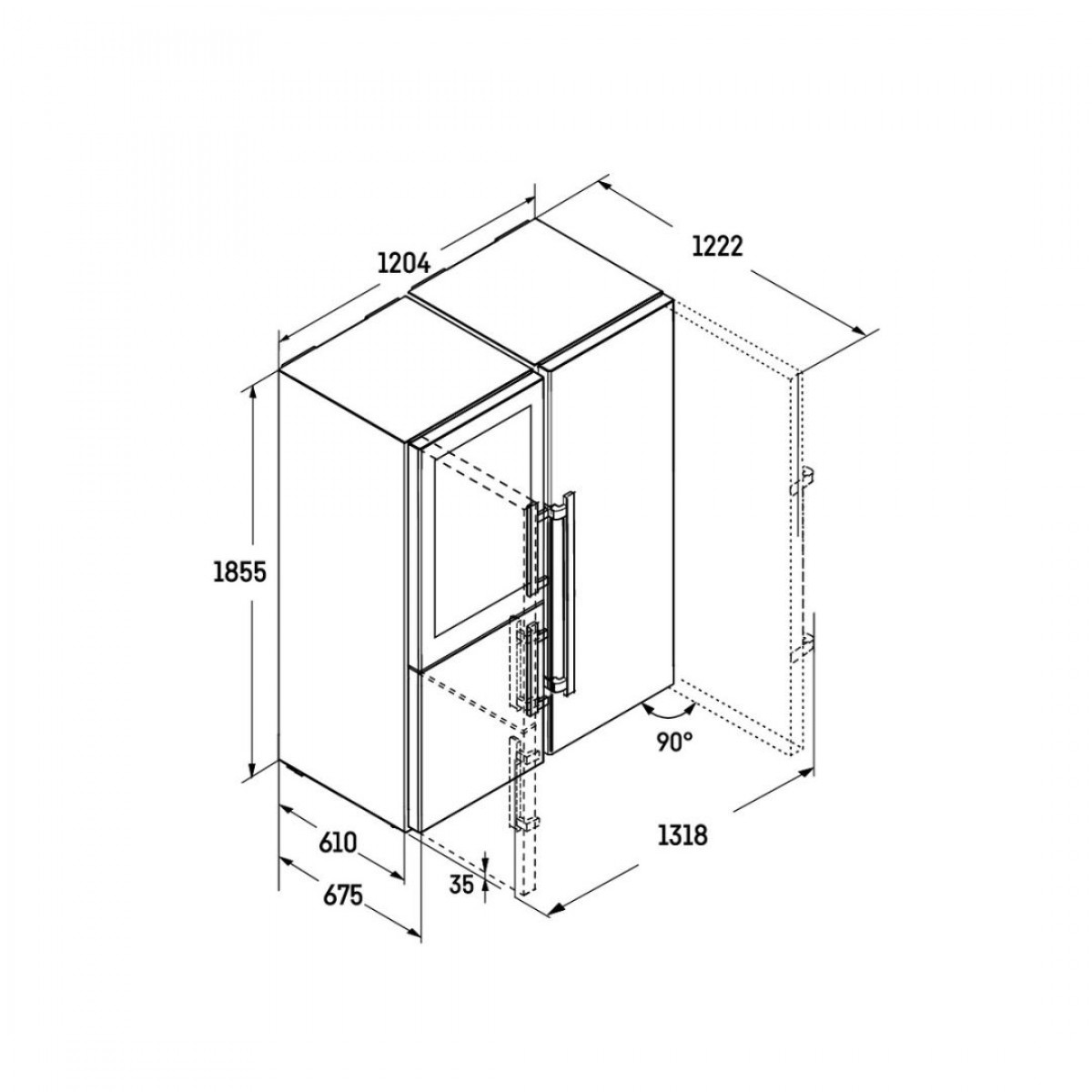Liebherr  Xrcst 5295 Peak Biofresh Nofrost