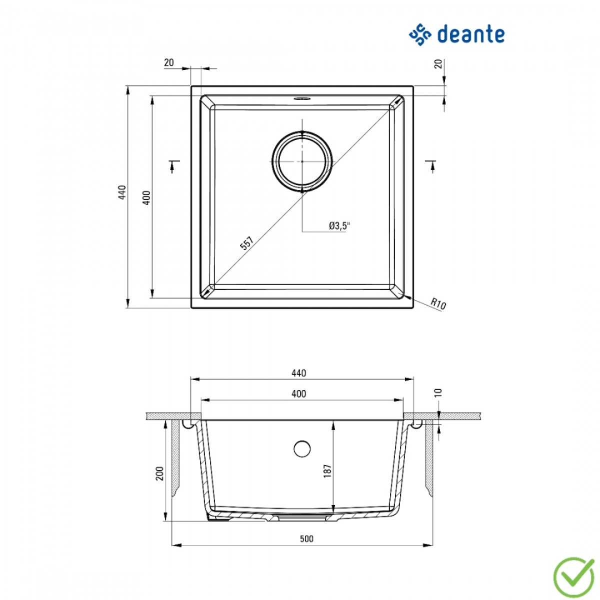 Deante Corda Zqa S10A
