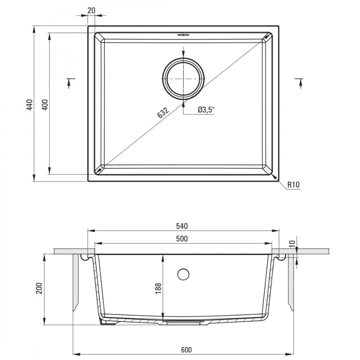 Deante Corda Zqa T10C