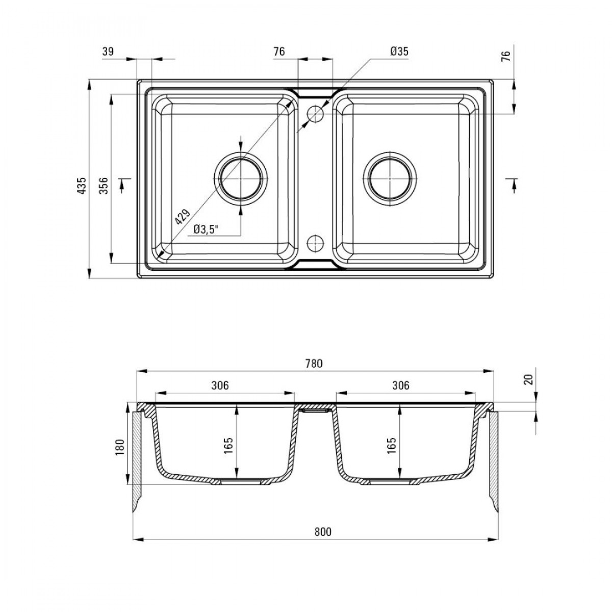 Deante Zorba 78/Bl/2 - Zqz 2203